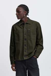 Blend: Blend - Canvas Overshirt - Forest Night