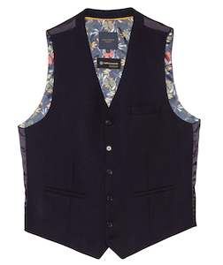Guide London: Guide London - Umbrella Leaf Waistcoat - Navy