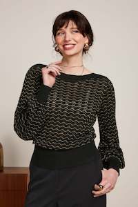 King Louie - Audrey Top Pacific - Black