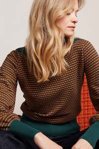 King Louie - Audrey Bell Sleeve Top Graham - Pine Green