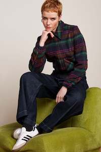 King Louie - Isla Jacket Brit Check - Estate Blue