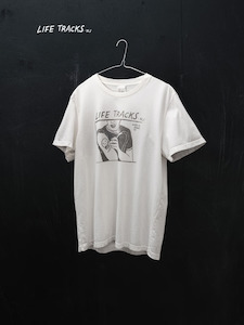 Nudie: Nudie - Roy Life Tracks Tee - Chalk White