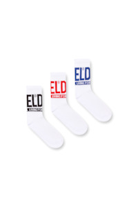Diesel - SKM-Ray-Three-Pack-Cushioned Socks - White/Multi