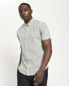 Ben Sherman: Ben Sherman - Block Geo Print SS Shirt - Light Green