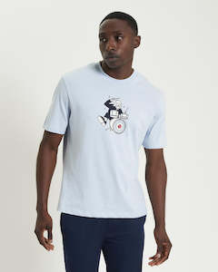 Ben Sherman: Ben Sherman - Drummer Target Tee - Ice Blue