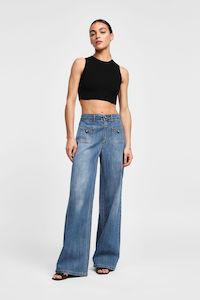 Dixie: Dixie - Patch Pocket Pant - Denim