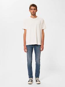 Mens Tapered: Nudie - Lean Dean Jean - Dark Waters