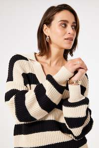 Garcia - Striped Pullover - Whitecap