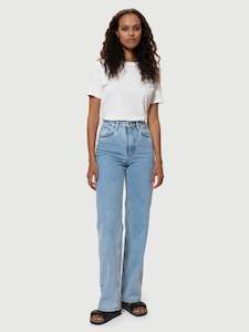 Light Blue Denim: Nudie - Clean Eileen Jean - Sunny Blue