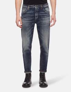 Dondup - Brighton Carrot Fit Stretch Denim Jean - Blue
