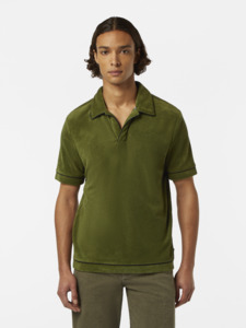 Scotch & Soda - Towelling Relaxed Fit Polo - Army