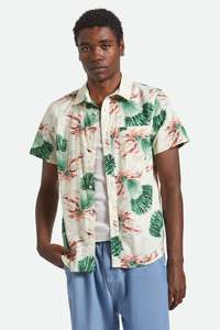Brixton - Charter Print SS Shirt - Vintage Palm Print