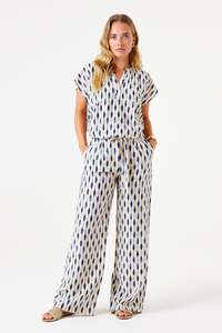 Garcia - Printed Pant - Pearl