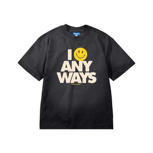 Market - Smiley Smile Anyways Tee - Pirate Black