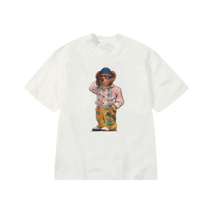 Market - Folk Fitted Bear Tee - Unbleached