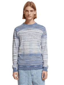 Scotch & Soda - Gradient Crewneck Sweater - Ocean Mist