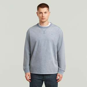 G-Star Raw - Washed Sweatshirt - India Ink GD Snow Bleach