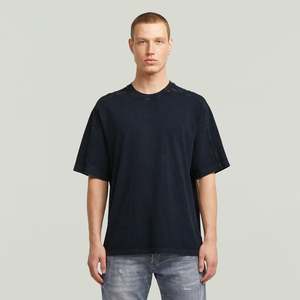 G Star Raw: G-Star Raw - Washed Boxy Tee - Dark Patriot Blue Smokey GD