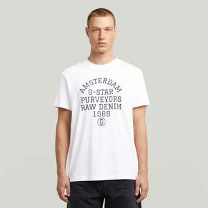 G-Star Raw - Purveyors Graphic R Tee - White