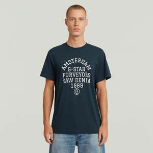 G-Star Raw - Purveyors Graphic R Tee - Dark Patriot Blue