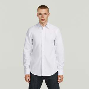 G-Star Raw - Uniform Slim LS Shirt - White/White Oxford