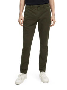 Scotch & Soda - Stuart Regular Slim Fit Chino - Military