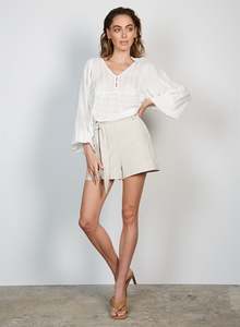 Wish: Wish - Sari Blouse - Off White