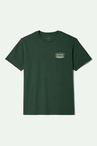 Brixton - Regal SS Standard Tee - Forest Green/Curry/Grey Blue
