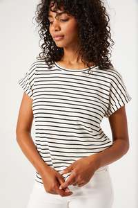 Garcia - Striped Tee - Black