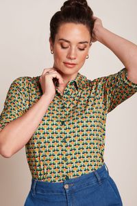 King Louie: King Louie - Carina Blouse Nova - Shell Orange