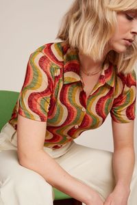King Louie: King Louie - Maisie Blouse Jiggy - Ribbon Red