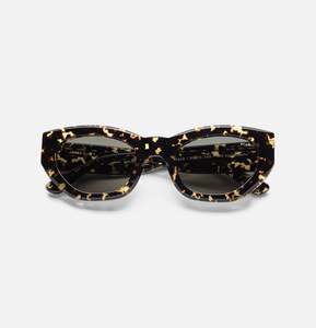 Accessories: James Ay - Blaze Sunglasses - Transparent Havana