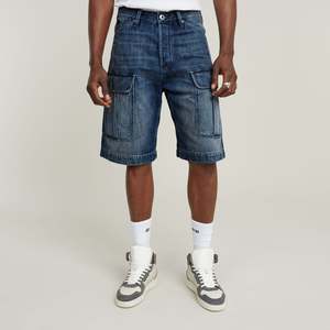G-Star Raw - Bend 3D Cargo Short - Worn In Blue Creek