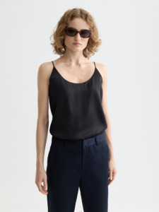 Maison Scotch: Maison Scotch - Essentials Jersey Woven Tank - Black