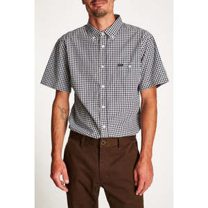 Brixton: Brixton - Howl SS Shirt - Navy/Off White