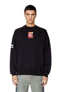Diesel: Diesel - S-Maris-E1 Sweatshirt - Black