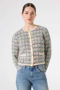 Garcia - Textured Knit Cardigan - Whitecap