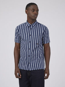 Ben Sherman: Ben Sherman - Oxford Candy Stripe SS Shirt - Marine