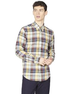 Ben Sherman: Ben Sherman - Slub Madras Check LS Shirt - Yellow