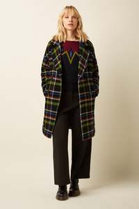 King Louie: King Louie - Nia Coat Karly Check - Black