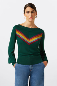 King Louie: King Louie - Audrey Bell Top Azzy - Botanical Green
