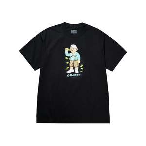 Tees: Market - Make It Rain Bear Tee - Black