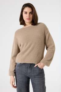 Garcia - Fluffy Knit Pullover - Taupe