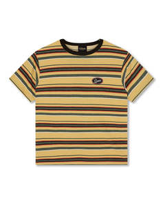 Deus - Forecourt Stripe Tee - Yellow