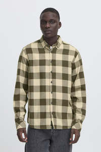 Blend: Blend - Bhbuster Check LS Shirt - Forest Night
