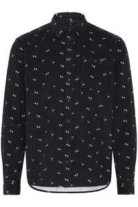 Blend: Blend - Bharron Cord LS Shirt - Black Beauty