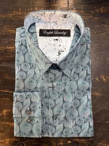 English Laundry - John Lennon LS Shirt - Dark Blue Steam