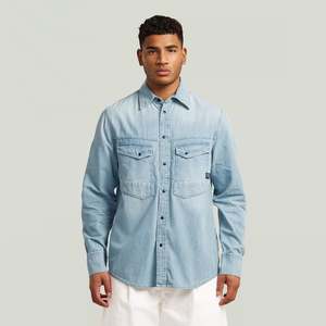 G Star Raw: G-Star Raw - Dakota Regular LS Shirt - Vintage Mirage