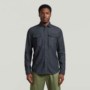 G Star Raw: G-Star Raw - Marine Lightweight Slim LS Shirt - Rinsed
