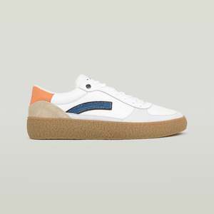 G Star Raw: G-Star Raw - Augur BSC Sneaker - Offwhite/Orange